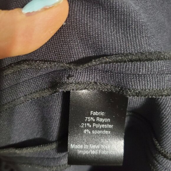 NWT Cynthia Fields New York Double Knit Sheath Dress Sz 2 Charcoal Rare - Picture 5 of 10